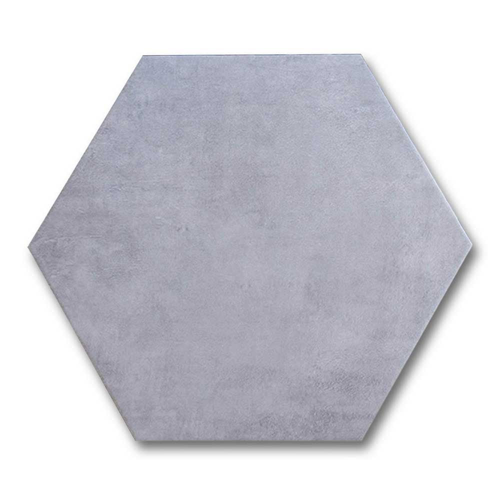 Travessa Medium Matte Concrete Look 13.5" Hexagon Porcelain Tile