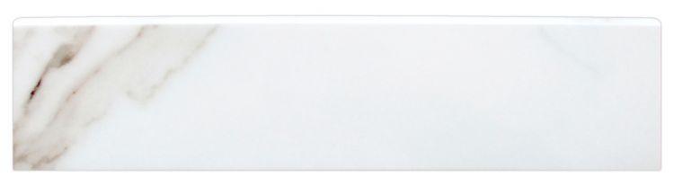 Triad Calacatta White Soft Bullnose 3x12 Molding Trim Triad Calacatta White Soft Bullnose 3x12 Molding Trim - American Tile Depot