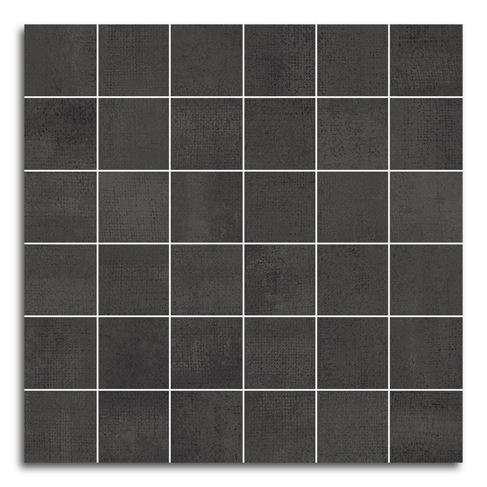 Tribeca Antracita Matte Square Porcelain Mosaic Tile Tribeca Antracita Matte Square Porcelain Mosaic Tile - American Tile Depot