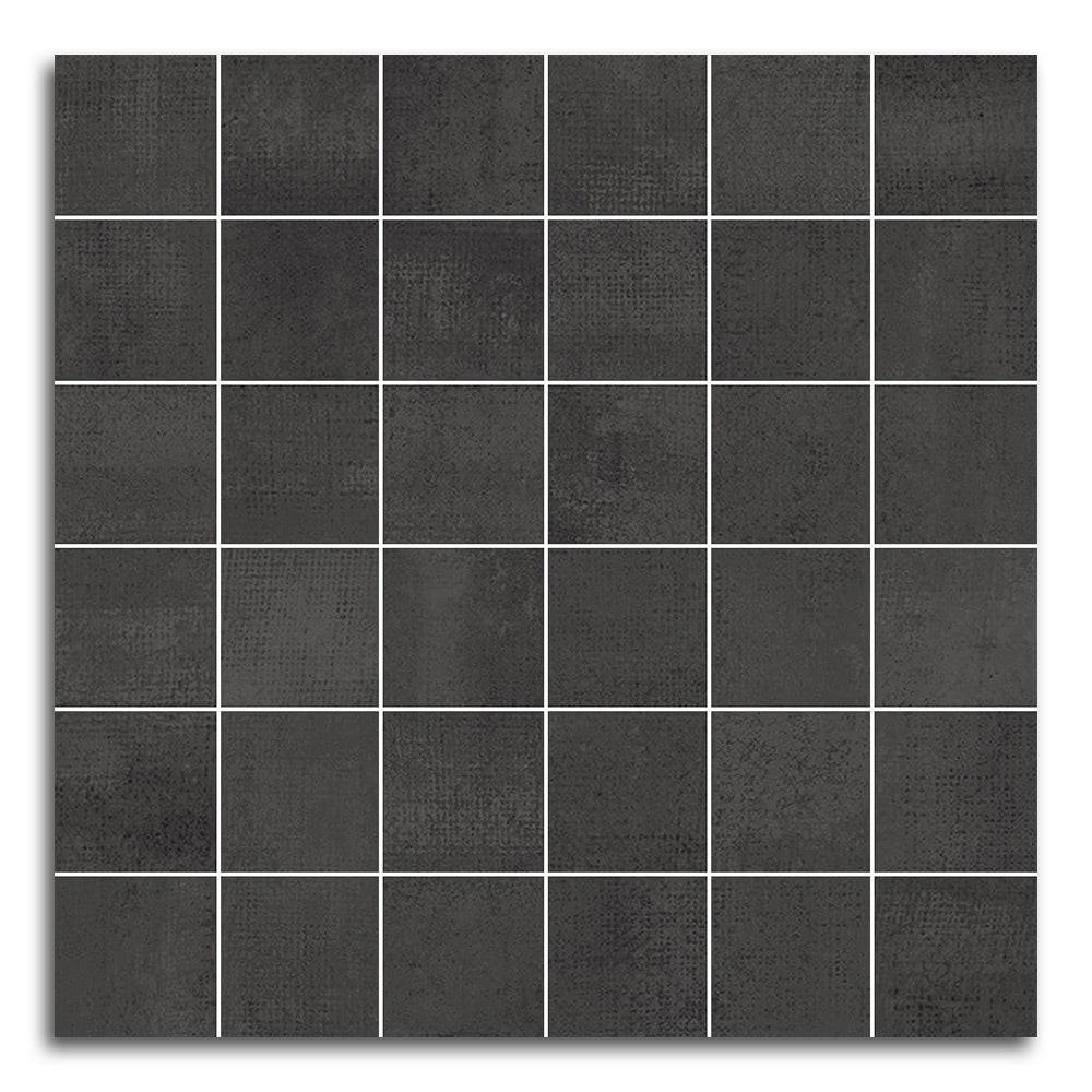 Tribeca Antracita Matte Square Porcelain Mosaic Tile Tribeca Antracita Matte Square Porcelain Mosaic Tile - American Tile Depot