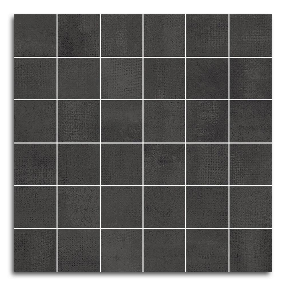 Tribeca Antracita Matte Square Porcelain Mosaic Tile Tribeca Antracita Matte Square Porcelain Mosaic Tile - American Tile Depot