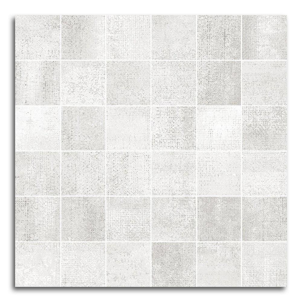 Tribeca Blanco Matte Square Porcelain Mosaic Tile Tribeca Blanco Matte Square Porcelain Mosaic Tile - American Tile Depot