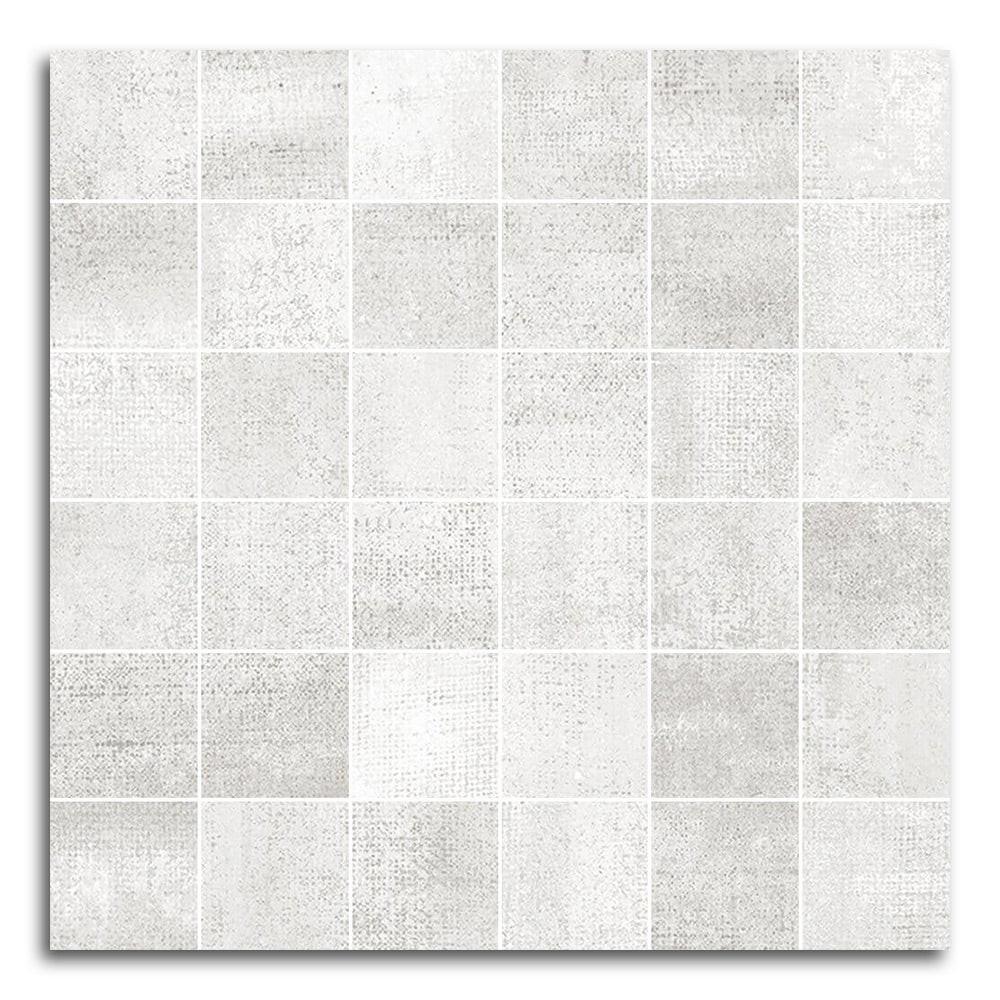 Tribeca Blanco Matte Square Porcelain Mosaic Tile Tribeca Blanco Matte Square Porcelain Mosaic Tile - American Tile Depot
