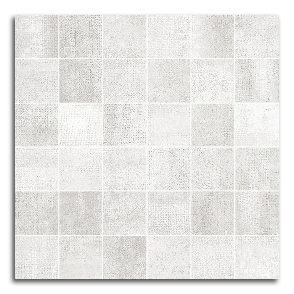 Tribeca Blanco Matte Square Porcelain Mosaic Tile Tribeca Blanco Matte Square Porcelain Mosaic Tile - American Tile Depot