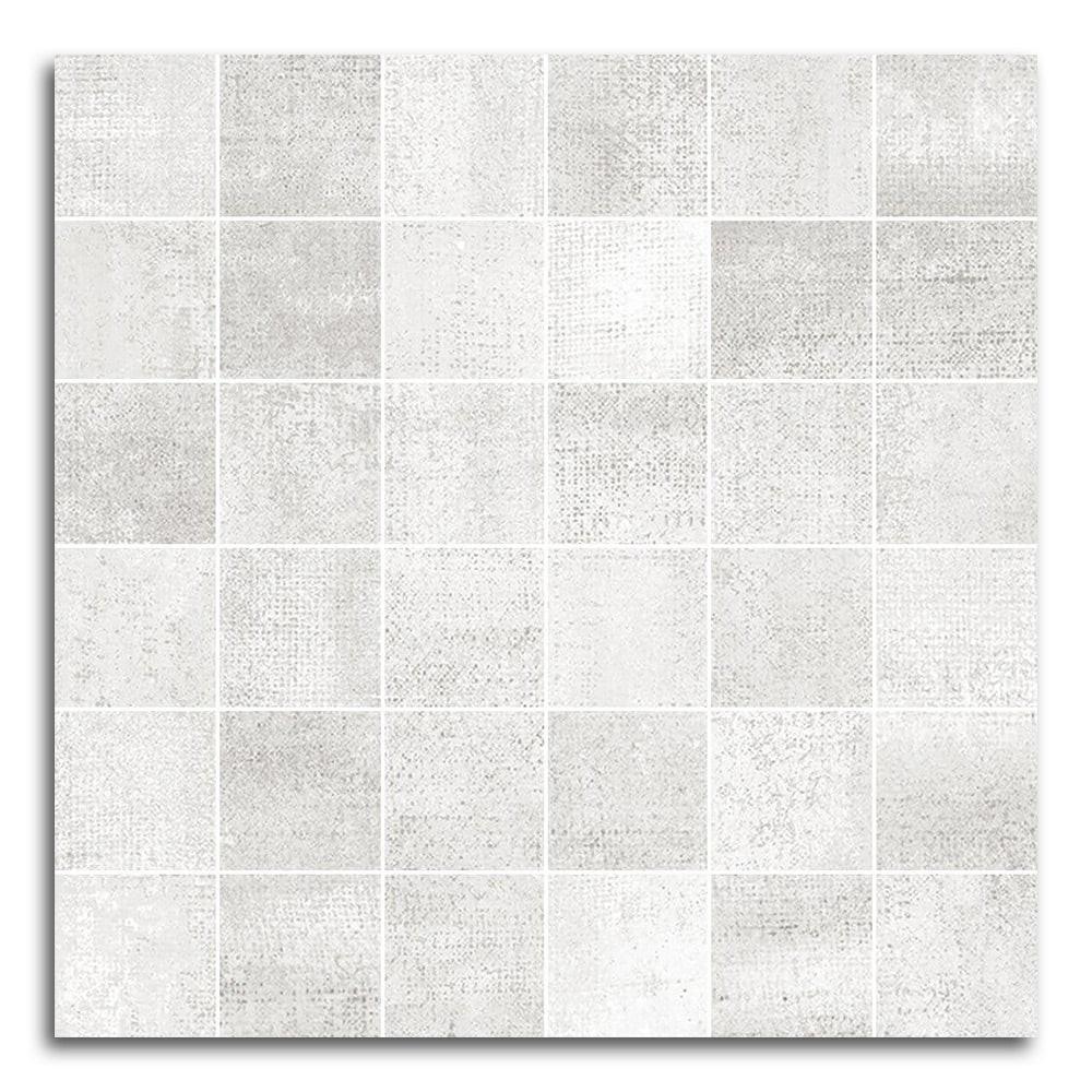 Tribeca Blanco Matte Square Porcelain Mosaic Tile Tribeca Blanco Matte Square Porcelain Mosaic Tile - American Tile Depot