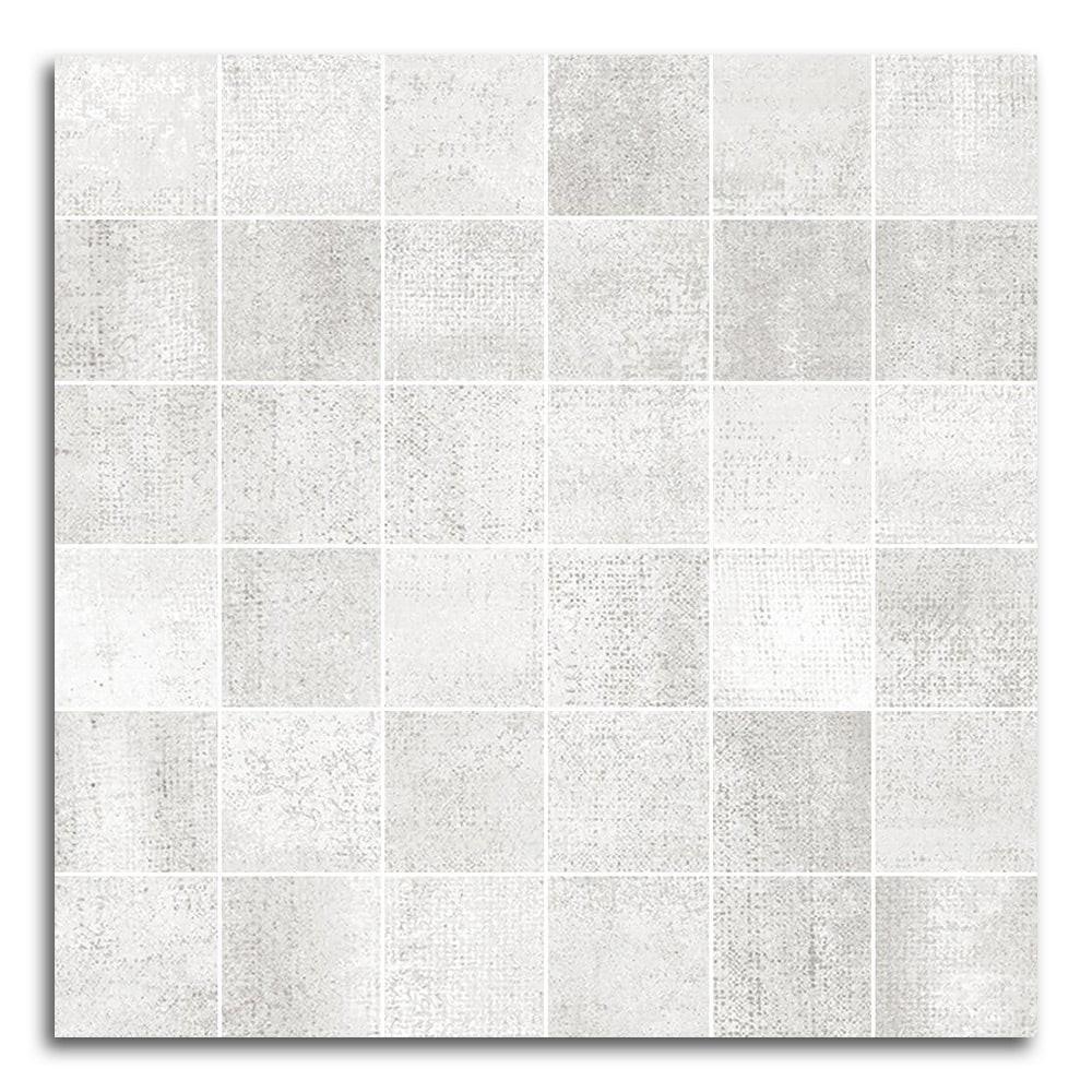 Tribeca Blanco Matte Square Porcelain Mosaic Tile Tribeca Blanco Matte Square Porcelain Mosaic Tile - American Tile Depot
