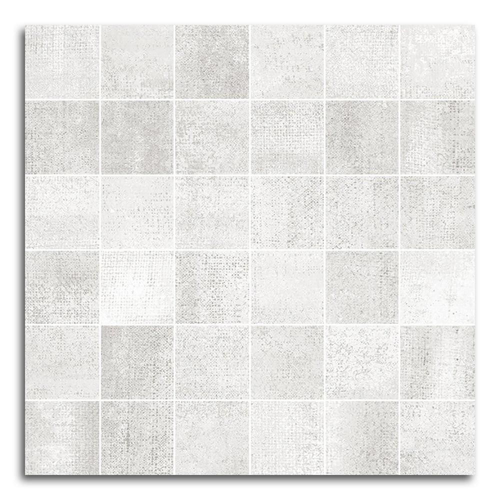 Tribeca Blanco Matte Square Porcelain Mosaic Tile Tribeca Blanco Matte Square Porcelain Mosaic Tile - American Tile Depot