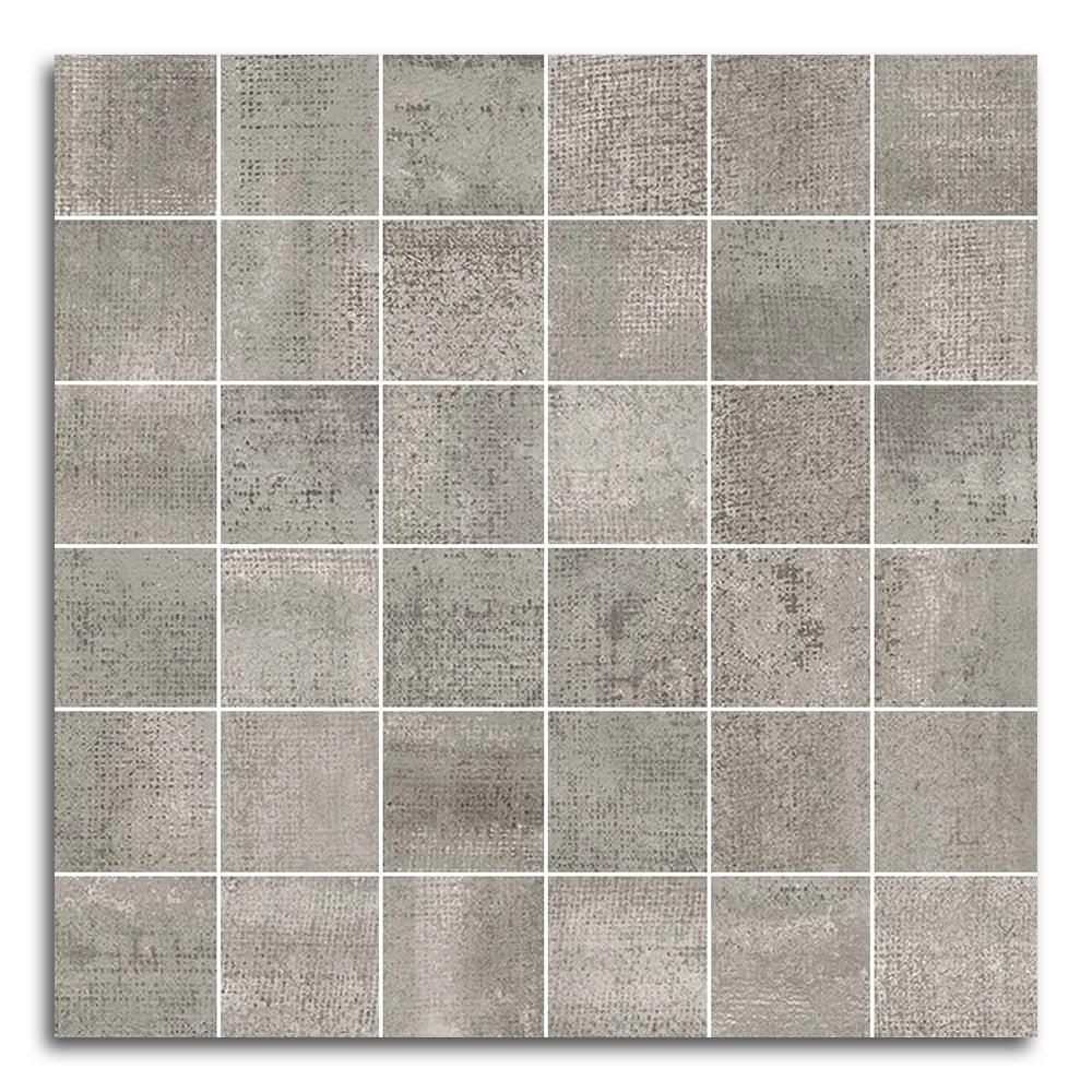 Tribeca Grafito Matte Square Porcelain Mosaic Tile Tribeca Grafito Matte Square Porcelain Mosaic Tile - American Tile Depot