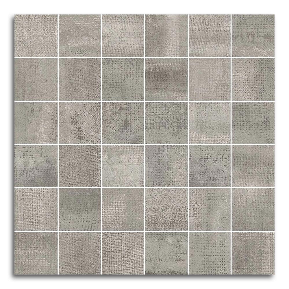 Tribeca Grafito Matte Square Porcelain Mosaic Tile Tribeca Grafito Matte Square Porcelain Mosaic Tile - American Tile Depot