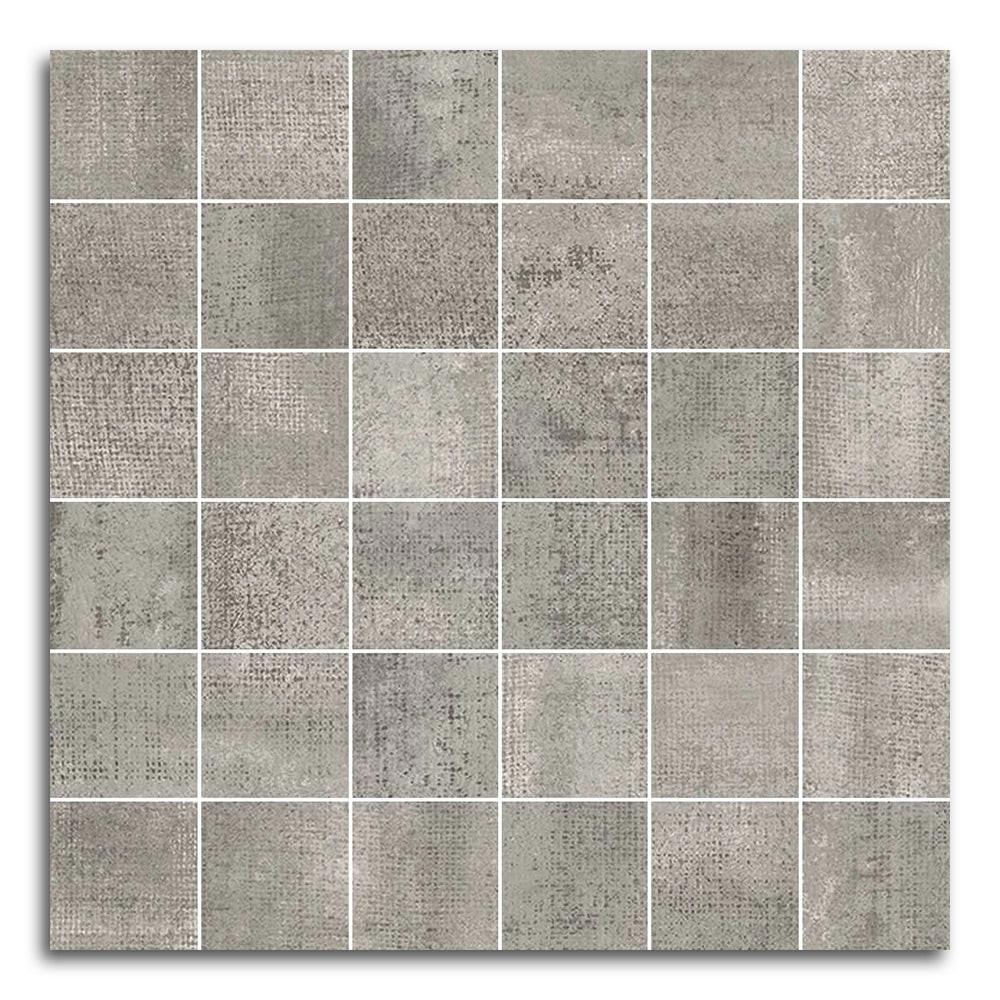 Tribeca Grafito Matte Square Porcelain Mosaic Tile Tribeca Grafito Matte Square Porcelain Mosaic Tile - American Tile Depot