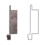 Tundra Gray (Atlantic Gray) Marble Hand-Made Custom Shampoo Niche / Shelf - SMALL - Honed Tundra Gray (Atlantic Gray) Marble Hand-Made Custom Shampoo Niche / Shelf - SMALL - Honed - American Tile Depot