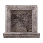 Tundra Gray (Atlantic Gray) Marble Hand-Made Custom Shampoo Niche / Shelf - SMALL - Honed Tundra Gray (Atlantic Gray) Marble Hand-Made Custom Shampoo Niche / Shelf - SMALL - Honed - American Tile Depot