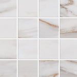 Tuscan Vein Gold Unpolished Square Porcelain Mosaic Tile Tuscan Vein Gold Unpolished Square Porcelain Mosaic Tile - American Tile Depot