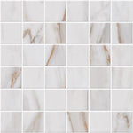 Tuscan Vein Gold Unpolished Square Porcelain Mosaic Tile Tuscan Vein Gold Unpolished Square Porcelain Mosaic Tile - American Tile Depot