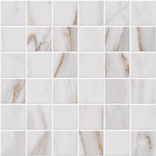 Tuscan Vein Gold Unpolished Square Porcelain Mosaic Tile Tuscan Vein Gold Unpolished Square Porcelain Mosaic Tile - American Tile Depot