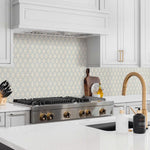 Union Station Antwerp Snow Circular Glass Mosaic Tile | FINAL SALE Union Station Antwerp Snow Circular Glass Mosaic Tile | FINAL SALE - American Tile Depot