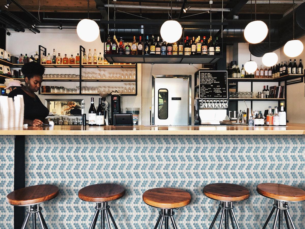 Union Station Nord Rain Circular Glass Mosaic Tile | FINAL SALE Union Station Nord Rain Circular Glass Mosaic Tile | FINAL SALE - American Tile Depot