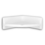 CLEARANCE - Universal White Ceramic Shower Corner Shelf - Glossy - American Tile Depot