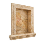 Valencia Travertine Hand-Made Custom Shampoo Niche / Shelf - LARGE - Honed - American Tile Depot