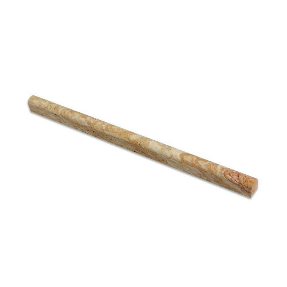 Valencia Travertine Honed 1/2x12 Pencil Liner Valencia Travertine Honed 1/2x12 Pencil Liner - American Tile Depot
