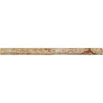 Valencia Travertine Honed 3/4x12 Bullnose Liner Valencia Travertine Honed 3/4x12 Bullnose Liner - American Tile Depot