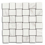 Veina Calacatta Levigato Basketweave Porcelain Mosaic Tile Veina Calacatta Levigato Basketweave Porcelain Mosaic Tile - American Tile Depot