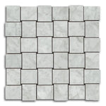 Veina Carrara Polished Basketweave Porcelain Mosaic Tile Veina Carrara Polished Basketweave Porcelain Mosaic Tile - American Tile Depot