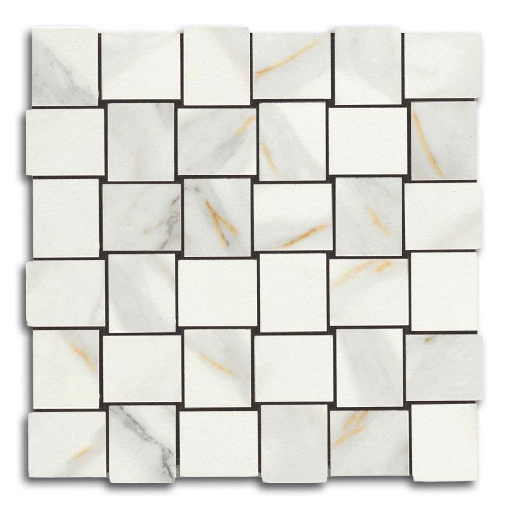 Veina Macchiavecchia Matte Basketweave Porcelain Mosaic Tile Veina Macchiavecchia Matte Basketweave Porcelain Mosaic Tile - American Tile Depot