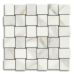 Veina Macchiavecchia Matte Basketweave Porcelain Mosaic Tile Veina Macchiavecchia Matte Basketweave Porcelain Mosaic Tile - American Tile Depot