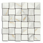 Veina Macchiavecchia Matte Basketweave Porcelain Mosaic Tile Veina Macchiavecchia Matte Basketweave Porcelain Mosaic Tile - American Tile Depot