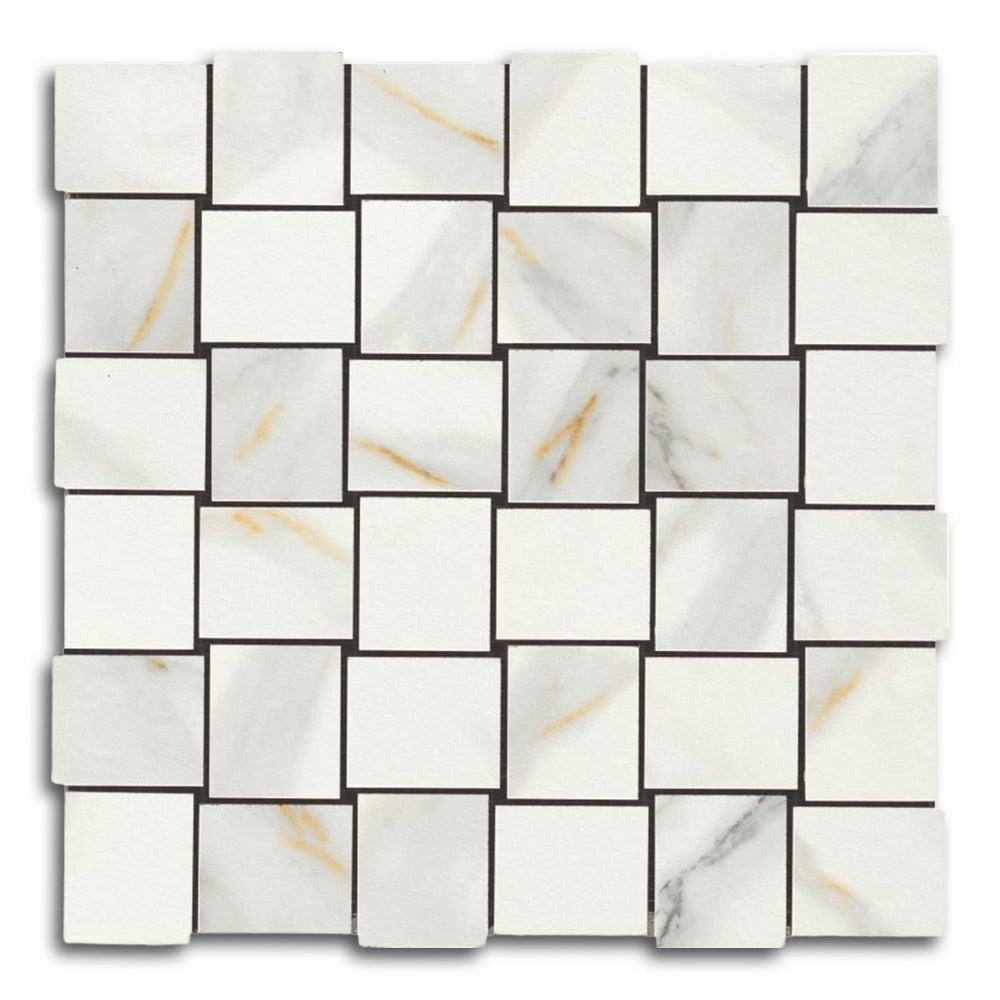 Veina Macchiavecchia Matte Basketweave Porcelain Mosaic Tile Veina Macchiavecchia Matte Basketweave Porcelain Mosaic Tile - American Tile Depot