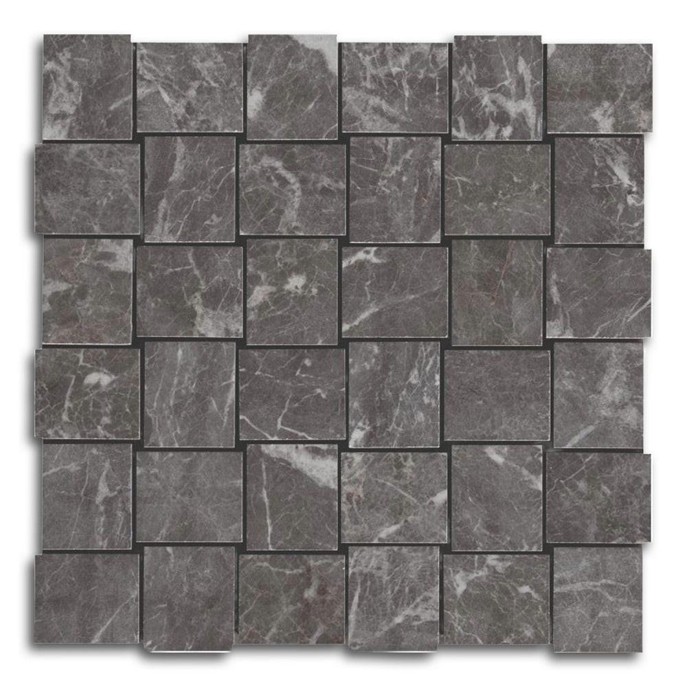 Veina St. Laurent Polished Basketweave Porcelain Mosaic Tile Veina St. Laurent Polished Basketweave Porcelain Mosaic Tile - American Tile Depot