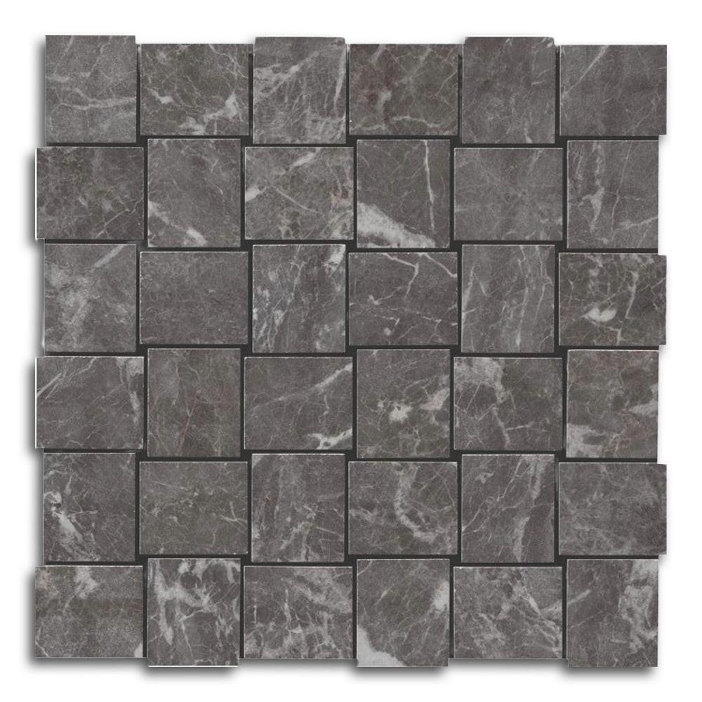 Veina St. Laurent Polished Basketweave Porcelain Mosaic Tile Veina St. Laurent Polished Basketweave Porcelain Mosaic Tile - American Tile Depot