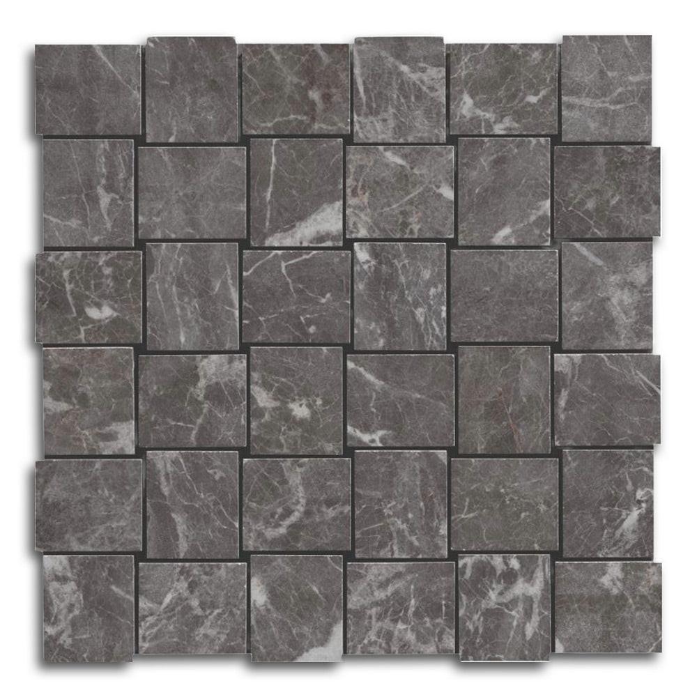 Veina St. Laurent Polished Basketweave Porcelain Mosaic Tile Veina St. Laurent Polished Basketweave Porcelain Mosaic Tile - American Tile Depot