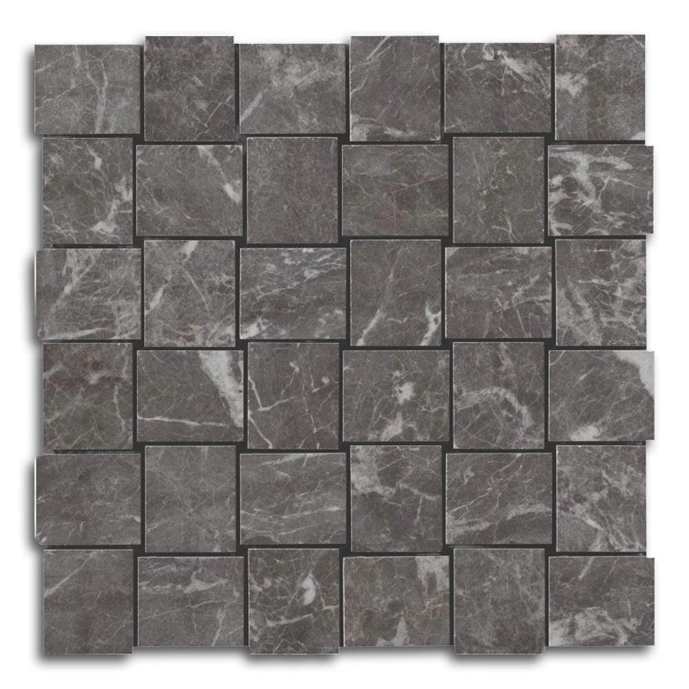 Veina St. Laurent Polished Basketweave Porcelain Mosaic Tile Veina St. Laurent Polished Basketweave Porcelain Mosaic Tile - American Tile Depot
