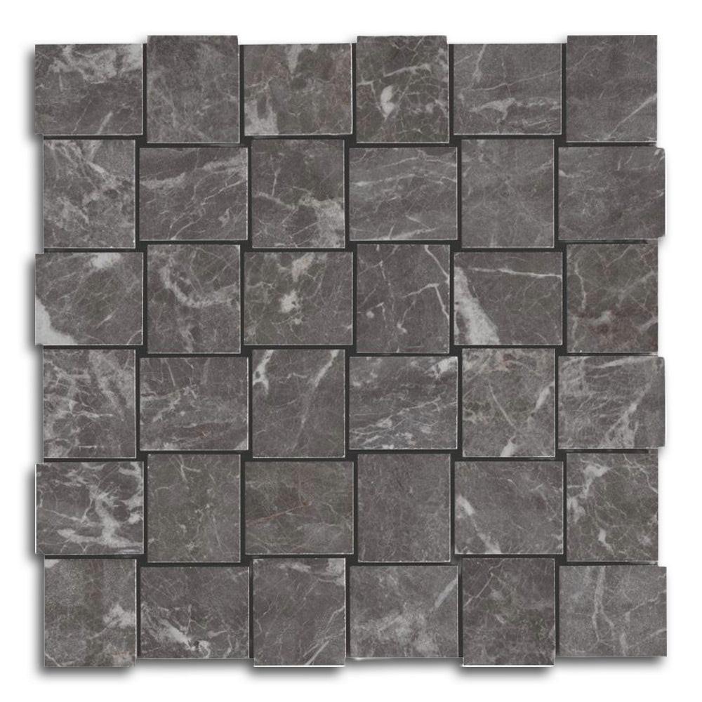 Veina St. Laurent Polished Basketweave Porcelain Mosaic Tile Veina St. Laurent Polished Basketweave Porcelain Mosaic Tile - American Tile Depot