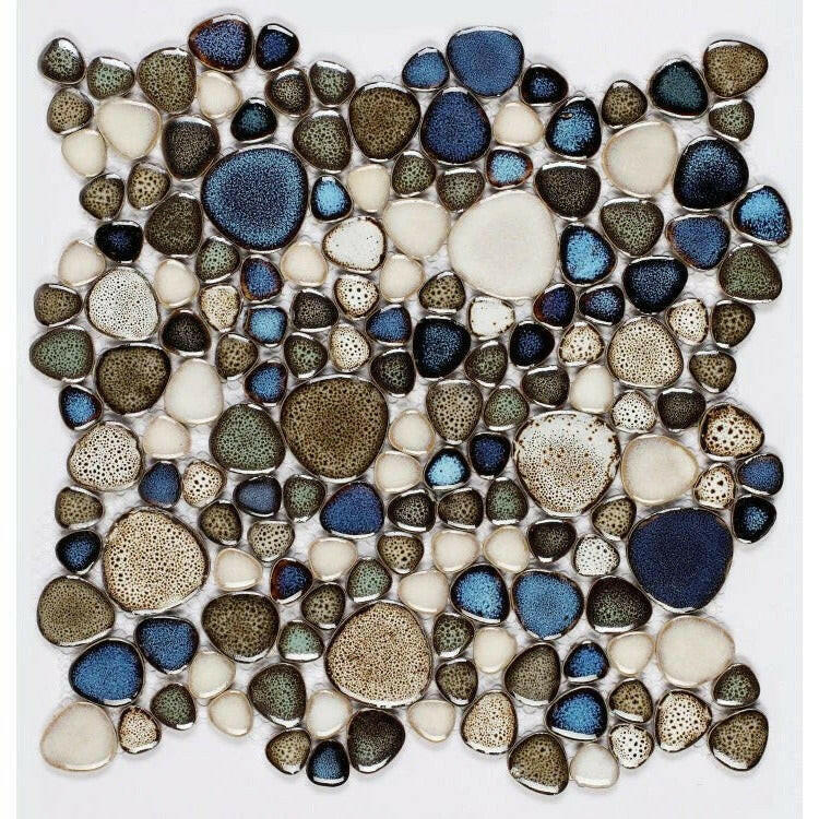Venus Night Atlas Pebble Porcelain Mosaic Tile Venus Night Atlas Pebble Porcelain Mosaic Tile - American Tile Depot