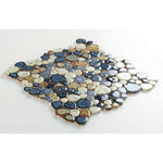 Venus Night Blue Pebble Porcelain Mosaic Tile Venus Night Blue Pebble Porcelain Mosaic Tile - American Tile Depot