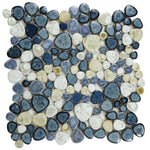 Venus Night Ocean Pebble Porcelain Mosaic Tile Venus Night Ocean Pebble Porcelain Mosaic Tile - American Tile Depot