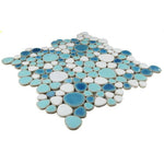 Venus Noon Jewel Iris Pebble Porcelain Polished Mosaic Tile Venus Noon Jewel Iris Pebble Porcelain Polished Mosaic Tile - American Tile Depot