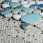 Venus Noon Jewel Iris Pebble Porcelain Polished Mosaic Tile Venus Noon Jewel Iris Pebble Porcelain Polished Mosaic Tile - American Tile Depot