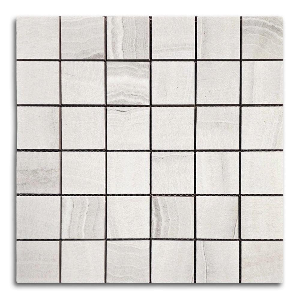 Viper Silver Naturale Square Porcelain Mosaic Tile Viper Silver Naturale Square Porcelain Mosaic Tile - American Tile Depot