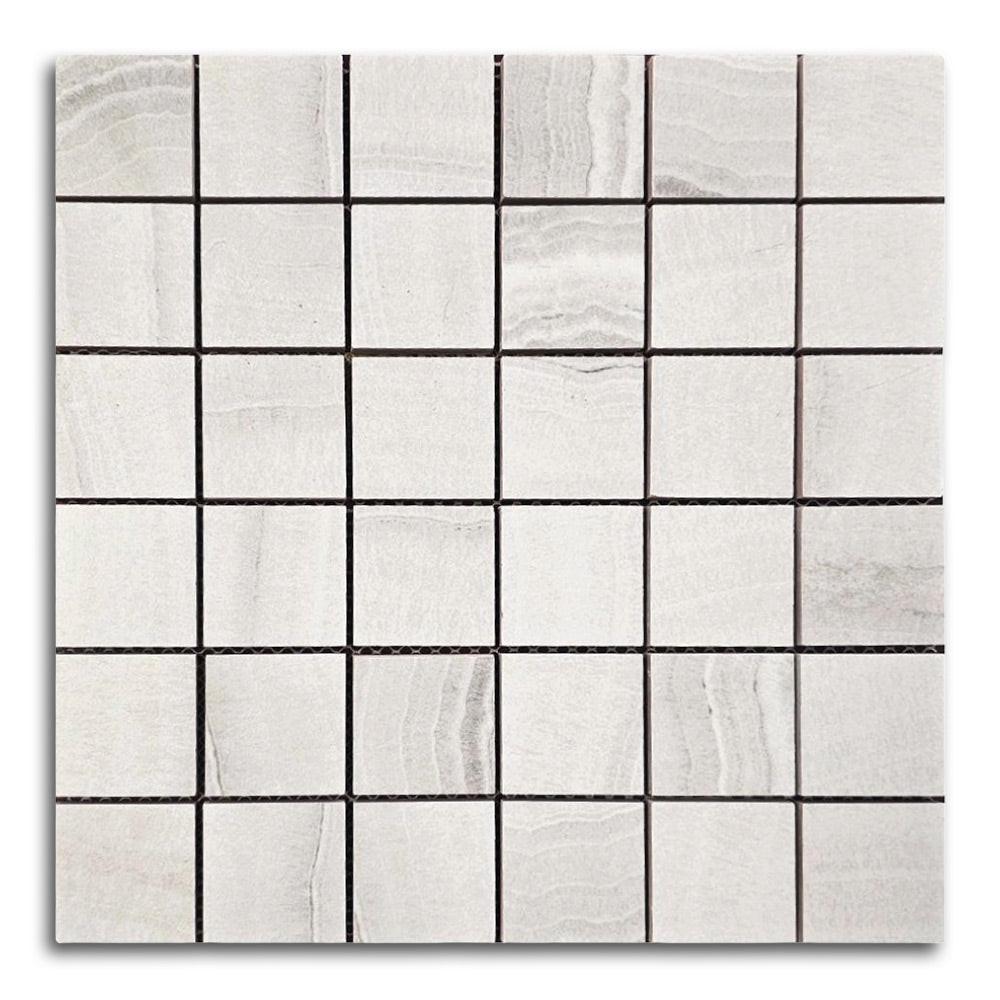 Viper Silver Naturale Square Porcelain Mosaic Tile Viper Silver Naturale Square Porcelain Mosaic Tile - American Tile Depot