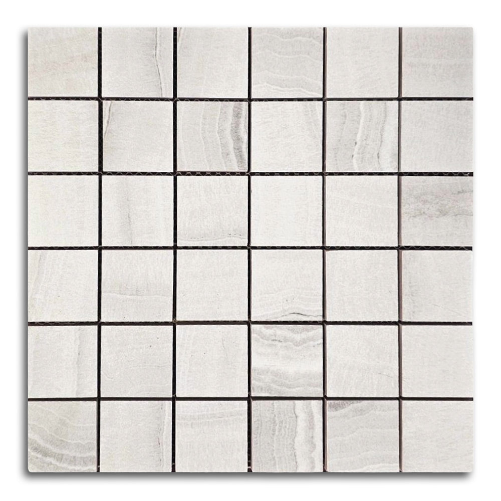Viper Silver Naturale Square Porcelain Mosaic Tile