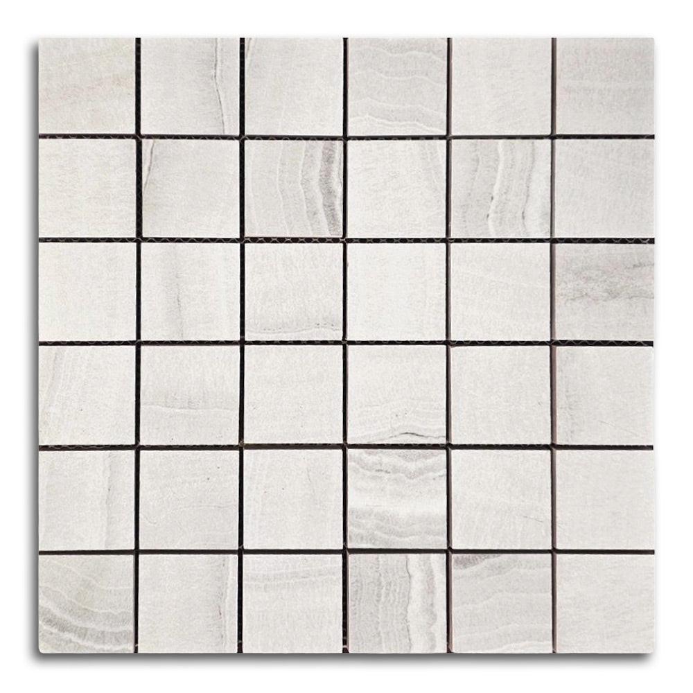 Viper Silver Naturale Square Porcelain Mosaic Tile Viper Silver Naturale Square Porcelain Mosaic Tile - American Tile Depot