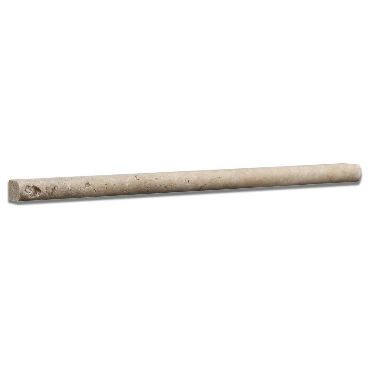 Walnut Travertine Honed 1/2x12 Pencil Liner - American Tile Depot