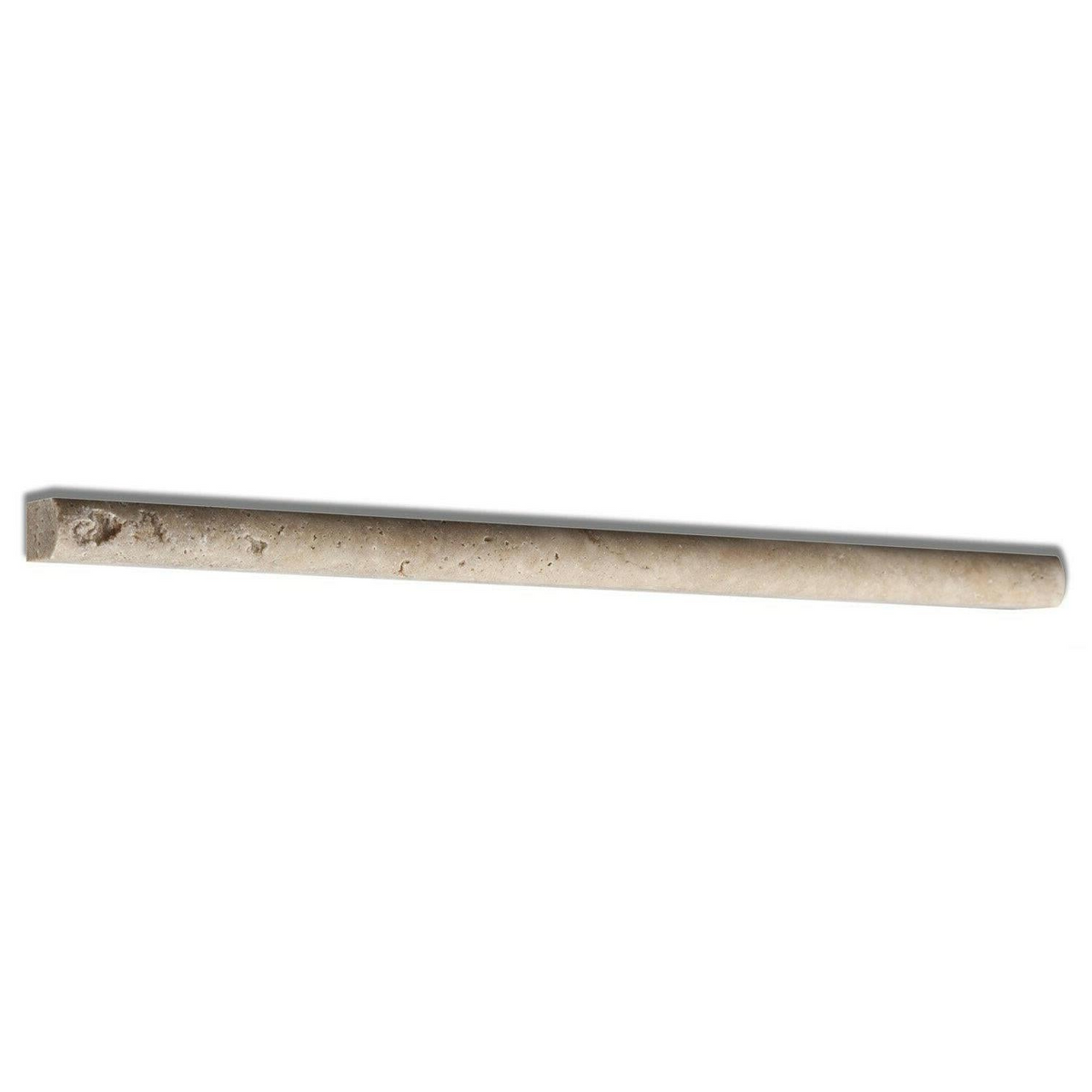 Walnut Travertine Honed 1/2x12 Pencil Liner - American Tile Depot