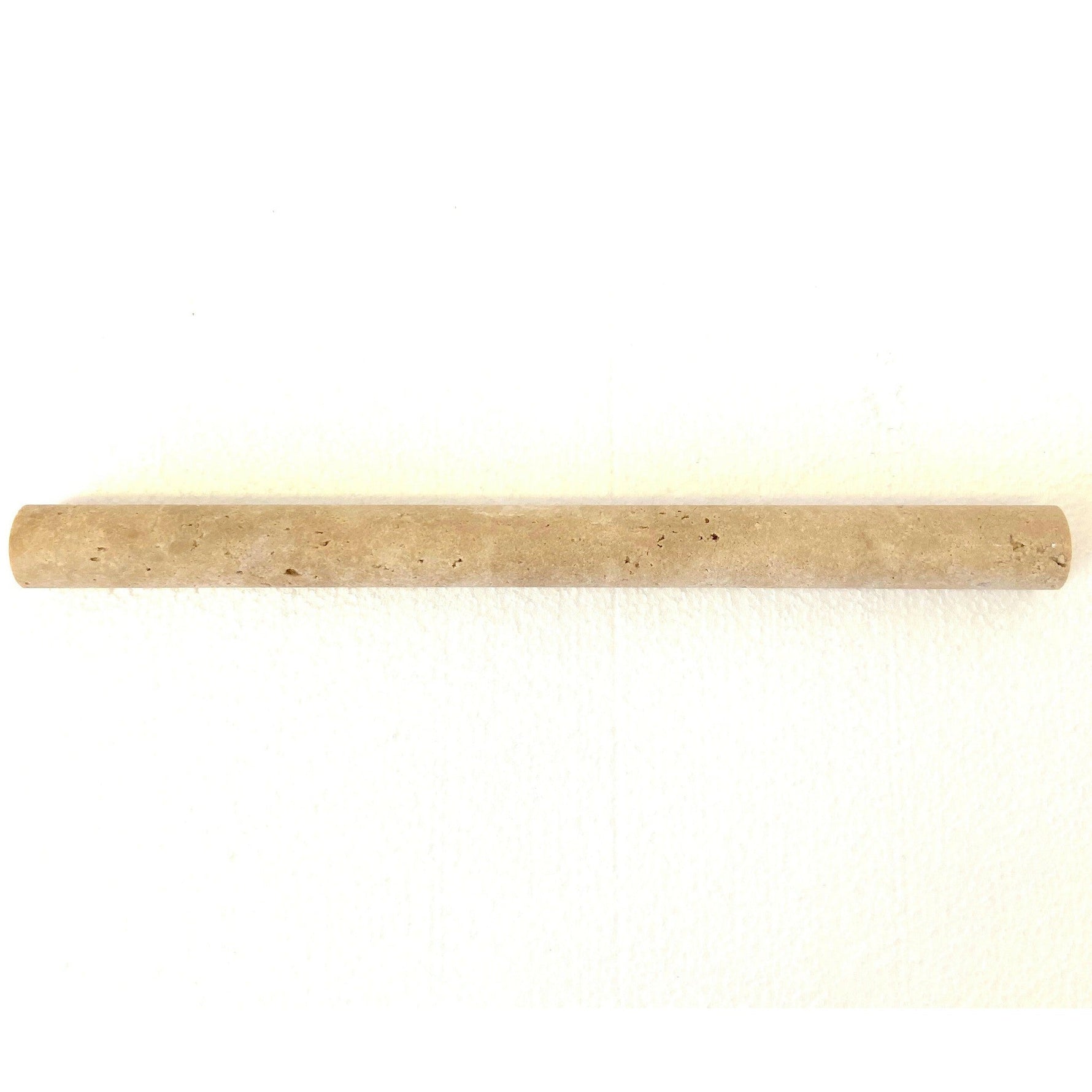 Walnut Travertine Honed 1x12 Dome Liner - American Tile Depot