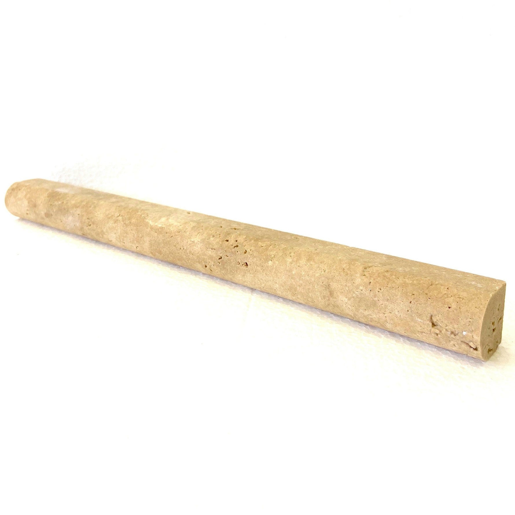 Walnut Travertine Honed 1x12 Dome Liner - American Tile Depot