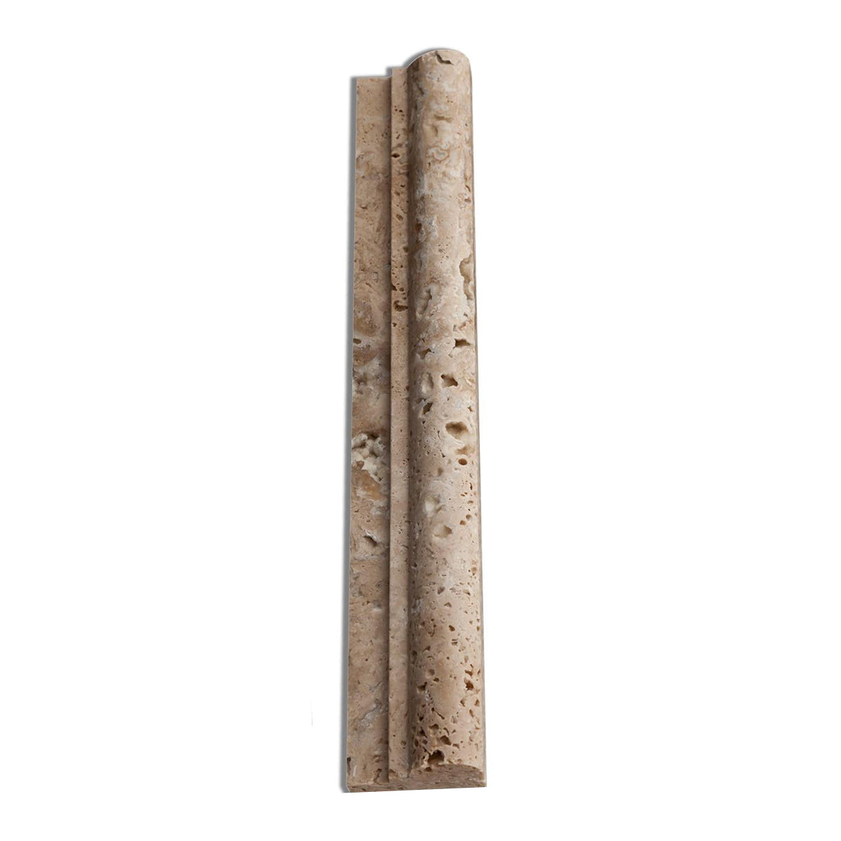 Walnut Travertine Honed OG-1 Chair Rail Molding Trim